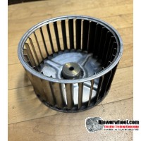 Single Inlet Aluminum Blower Wheel 5-1/4" Diameter 2-7/8" Width 5/16" Bore with Counterclockwise Rotation SKU: 05080228-010-S-AA-CCW-001 ONLY 1 LEFT AS IS