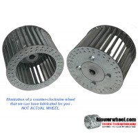 Single Inlet Steel Blower Wheel 10-13/16" D 6" W 7/8" Bore-Counterclockwise  rotation- with inside hub, SKU: 10260600-028-HD-S-CCW