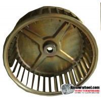 Single Inlet Steel Blower Wheel 6-5/16" Diameter 2-1/2" Width 1/2" Bore with Clockwise Rotation SKU: 06100216-016-GS-AA-CW-001