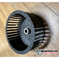 Single Inlet Galvanized Steel Blower Wheel 6-3/4" Diameter 2-7/8" Width 5/8" Bore with Clockwise Rotation SKU: 06240228-020-GS-T-CW-001 CLOSEOUT ITEM-SOLD AS IS