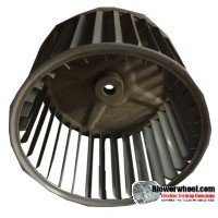 Single Inlet Steel Blower Wheel 6-3/4" Diameter 4-3/4" Width 1/2" Bore with Clockwise Rotation SKU: 06240424-016-S-AA-CW-001