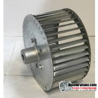 108 Single Inlet Steel Blower Wheel 11" D 6" W 1-1/8" Bore-Clockwise  rotation- with a outside hub SKU: 11000600-104-HD-S-CW-O