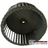 Single Inlet Steel Blower Wheel 8-1/2" Diameter 4" Width 5/8" Bore with Clockwise Rotation SKU: 08160400-020-S-T-CW-001