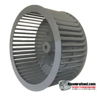 Single Inlet 304 Stainless Steel Blower Wheel 10-1/2" D 5-1/8" W 5/8" Bore-Clockwise  rotation- with inside hub- SKU: 10160504-020-HD-304SS-CW