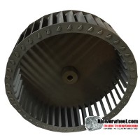 Single Inlet Steel Blower Wheel 10-3/4" Diameter 3-1/8" Width 1/2" Bore with Counterclockwise Rotation SKU: 10240304-016-S-T-CCW-001