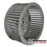 Single Inlet Steel Blower Wheel 7-1/4" D 5-1/8" W 24mm Bore-Counterclockwise  rotation- with inside hub- SKU: 07080504-24mm-HD-S-CCW