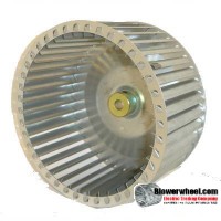 Lau Single Inlet Galvanized Steel Blower Wheel 9-1/8" diameter 4-1/4" width 1/2" bore  Counterclockwise Rotation