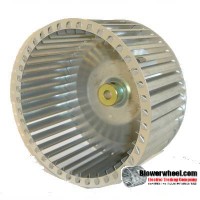 Lau Single Inlet Galvanized Steel Blower Wheel 7-3/32" diameter 3-5/32" width 1/2" bore  Counterclockwise Rotation