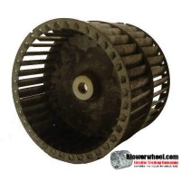 Double Inlet  Blower Wheel 9-15/16" Diameter 7"  Width 1-3/16" Bore-Clockwise-Counterclockwise  rotation  SKU: 09300700-106-GS-T-DW