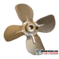 Fan Blade 2" Diameter - SKU:FB-0200-4-F-AS-CW-005-B-Q3-Sold in Quantity of 3