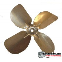 Fan Blade 6-1/2"  Diameter - SKU:FB-0616-4-R-AS-CCW-010-B-Q3-Sold in Quantity of 3