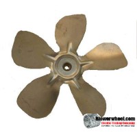 Fan Blade 8" Diameter - SKU:FB-0800-5-R-AS-CCW-010-B-Q1-Sold in Quantity of 1