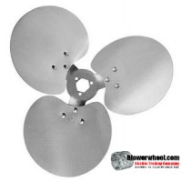 Fan Blade 16" Diameter - SKU:FB1600-3-CCW-23P-H-A-002-Q2-Sold in Quantity of 2