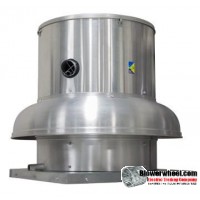 Centrifugal Downblast Fan FloAire/CaptiveAire - Model BDCR20-150FHP-voltage 115-UL listed & ETL Certified