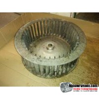 Single Inlet Galvanized Steel Blower Wheel 21-1/4" Diameter 7-5/8" Width 1-7/16" Bore with Counterclockwise Rotation SKU: 21080720-114-GS-Riveted-HD-CCW-01