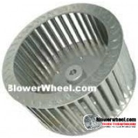 Single Inlet Steel Blower Wheel 8" D 3-1/8" W 1/2" Bore-Counterclockwise  rotation- with outside hub and re-rods SKU: 08000304-016-HD-S-CCW-O-R