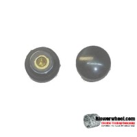 black-circular-knob-with-horizontal-grooves-approximately-5/32" Diameter