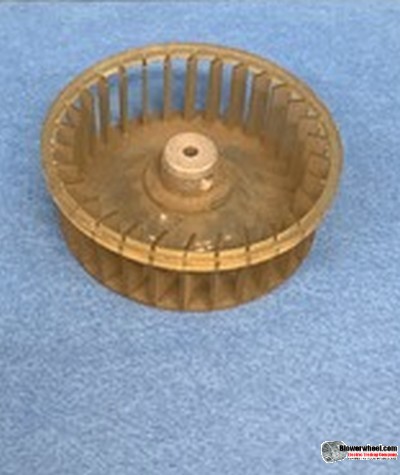 Single Inlet Plastic Blower Wheel 3-3/16" Diameter 1-1/8" Width 1/8" Bore with Counterclockwise Rotation SKU: 03060104-004-PS-CCW-01