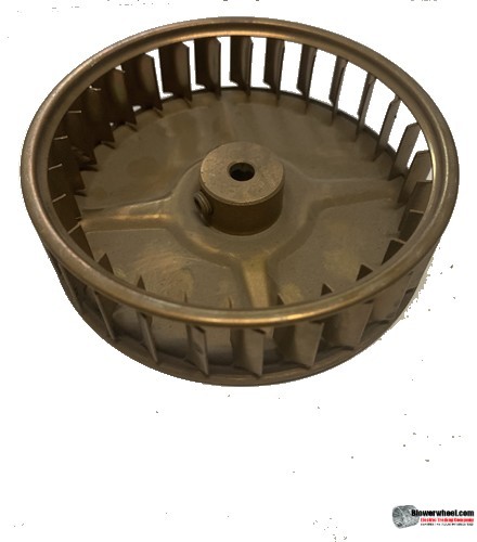 Single Inlet Steel Blower Wheel 3-3/4" Diameter 1" Width 5/16" Bore with Clockwise Rotation SKU: 03240100-010-S-AA-CW-001