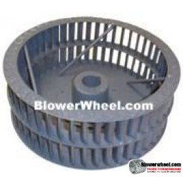 Single Inlet Steel Blower Wheel 9" Diameter 5-1/8" Width 9/16" Bore Clockwise rotation with Outside Hub with Re-Rods and Re-Ring
