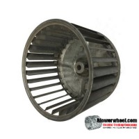 Single Inlet Steel Blower Wheel 4-7/16" Diameter 2-15/16" Width 5/16" Bore with Counterclockwise Rotation SKU: 04140230-010-S-AA-CCW-001