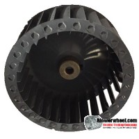 Single Inlet Steel Blower Wheel 4-1/2" Diameter 2" Width 5/16" Bore with Counterclockwise Rotation SKU: 04160200-010-S-T-CCW-001