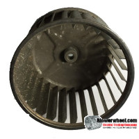 Single Inlet Galvanized Steel Blower Wheel 4-5/8" Diameter 2-7/8" Width 5/16" Bore with Counterclockwise Rotation SKU: 04200228-010-GS-AA-CCW-001