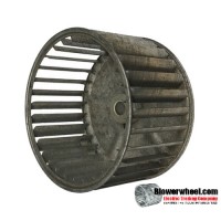 Single Inlet Steel Blower Wheel 5-3/16" Diameter 3" Width 1/2" Bore with Clockwise Rotation SKU: 05060300-016-S-AA-CW-001