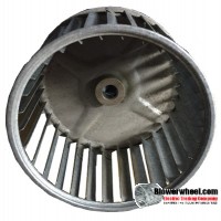 Single Inlet Steel Blower Wheel 5-3/16" Diameter 3-1/2" Width 1/2" Bore with Clockwise Rotation SKU: 05060316-016-S-AA-CW-001