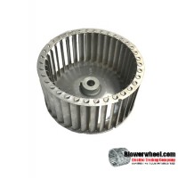 Single Inlet Aluminum Blower Wheel 6-3/8" Diameter 3-1/8" Width 1/2" Bore with Counterclockwise Rotation SKU: 06120304-016-AS-T-CCW-001