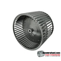 Lau Double Inlet Galvanized Steel Blower Wheel 9-1/2" diameter 9-1/2" width 1" bore  Center Disc Clockwise Rotation