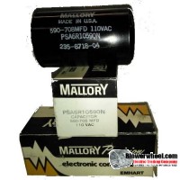 Capacitor - Mallroy - cap-590/708-110v-AC -sold as NEW