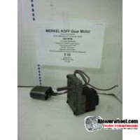 Electric Motor - Gear Motor - Merkel Koff - B-3 420 RP 265 -280 rpm 115VAC volts