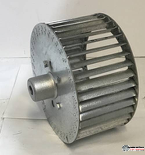 Single Inlet Steel Blower Wheel 13-1/4" D 6" W 1-1/8" Bore -Outside Hub- Clockwise Rotation and ring SKU: 13080600-104-HD-S-CW-O-W
