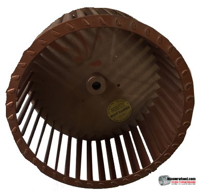 Single Inlet Galvanized Steel Blower Wheel 8" Diameter 4-5/8" Width 1/2" Bore with Clockwise Rotation SKU: 08000420-016-GS-T-CW-001