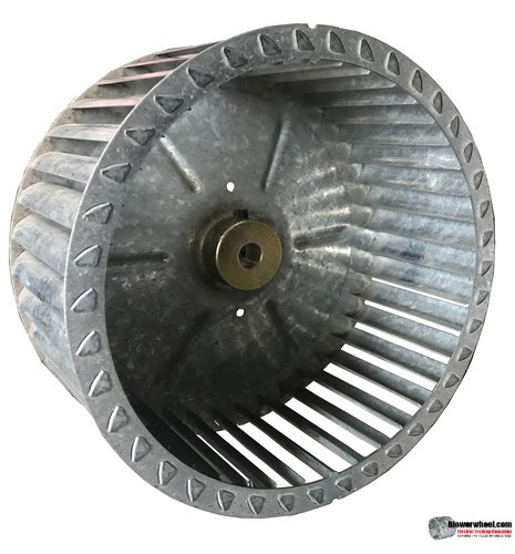 Single Inlet Steel Blower Wheel 8-1/2" Diameter 4-7/8" Width 1/2" Bore with Clockwise Rotation SKU: 08160428-016-S-T-CW-001