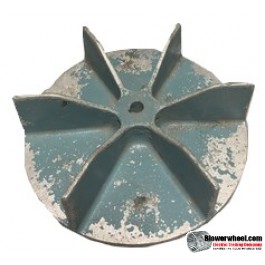 Paddle Wheel Cast Aluminum Blower Wheel 10-1/2" Diameter 3" Width 5/8" Bore with Clockwise-Counterclockwise Rotation SKU: pw10160300-020-casta-6flatblade-01 ASIS