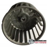 Single Inlet Steel Blower Wheel 3-3/4" Diameter 2-7/16" Width 5/16" Bore with Counterclockwise Rotation SKU: 03240214-010-S-AA-CCW-001- AS IS