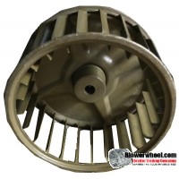 Single Inlet Steel Blower Wheel 4-3/16" Diameter 2" Width 5/16" Bore with Clockwise Rotation SKU: 04060200-010-S-AA-CW-001