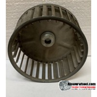 Single Inlet Steel Blower Wheel 5-3/16" Diameter 2-1/2" Width 5/16" Bore with Clockwise Rotation SKU: 05060216-016-S-AA-CW-001