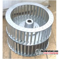Double Inlet Galvanized Steel Blower Wheel 8-1/2" D 8-7/8" W 1/2" Bore with re-rods SKU: 08160828-016-HD-GS-CWDW