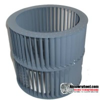 Double Inlet Steel Blower Wheel 18" D 18-1/4" W 2-3/16" Bore-Clockwise-Counterclockwise  rotation- with double neck hub and re-rods- SKU: 18001808-206-HD-S-CCWCWDW