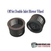 Double Inlet Blower Wheel 11-1/2" D 11-1/4" W 1" Bore-CCW rotation- Single Neck SKU: 11161108-1000-HD-GS-CCWDW-OFFSET