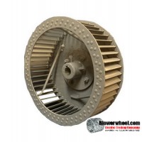 Single Inlet Steel Blower Wheel 13-5/8" D 7-1/2" W 1-1/8" Bore-Counterclockwise  rotation- with inside hub, re-rods- SKU: 13200716-104-HD-S-CCW-R