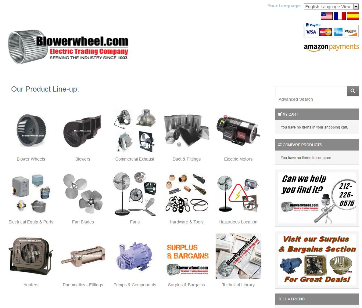 Blowerwheel.com Website